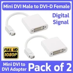 2 Pack Mini Dvi-d Adapter Video Cable Connector Converter Macbook Imac. Fixed Price $16.39.