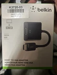 Belkin - Hdmi To Vga Adapter Black New Open Box. Fixed Price $11.00.