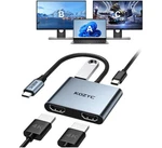 Usb To Dual Adapter 4K 30HZ, Hub Multiport Kozyc With 2XHDMI. Fixed Price $21.99.