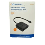 Cable Matters Usb Multiport Adapter Hub W/displayport 8K Model: 201046 V. Fixed Price $17.99.