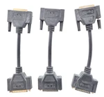 (lot Of 3) Matrox Cable 16235-00 25 Pin 44 Female Black Connector. Fixed Price $85.00.