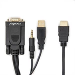 Rocstor Y10C264B1 6FT Hdmi Vga Converter Cable M/m Black. Fixed Price $22.82.