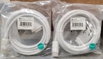 Lot Of - Monoprice 6016 Displayport Dvi Cable White 10FT. Fixed Price $25.00.