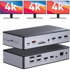 Tobenone UDS042 Displaylink 17-IN-1 Usb-c Docking Station 4K Hdmi 6 Ports. Fixed Price $150.00.