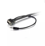 C2G #50229 35FT Cmg Rounded Vga + 3.5M/M Qxga Audio & Video Cable -black. Fixed Price $30.00.
