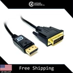 Gigacord 6FT Dp Displayport Male Dvi-d Dual Link Cable Black, Pc Monitor. Fixed Price $9.95.