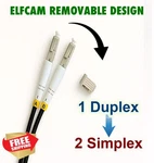Elfcam 15M Armored Fiber Optic Cable Lc/upc OS2 Singlemode Duplex. Fixed Price $44.99.