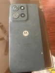 Motorola Smartphone Dark Blue Bar Style With 50 Mp Rear Camera High Resolution. Fixed Price $49.00.