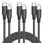 Bkayp Usb Cable 10FT 3-PACK, 60W Fast Charging Type Feet, Black White. Fixed Price $12.79.