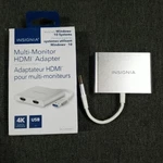 Insignia Usb 3.0 To Dual Hdmi With 4K, 1080P Adapter NS-PU32H4A-C. Fixed Price $23.35.