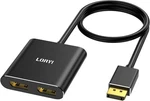 *new* Loryi Displayport To Dual Splitter ADAPTER,4K60HZ Black. Fixed Price $35.99.