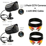 2/4 Pack Cctv Security Cameras 720P Outdoor/indoor With Bnc Cables. Fixed Price $72.00.
