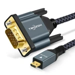 Twozoh Micro Hdmi To Vga Cable 6.6FT, Gold-plated & Braided. Fixed Price $18.99.