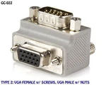Vga (HD15) To Female Right Angle Video Adapter, Type 2. Fixed Price $12.95.