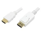 Logilink CV0055 Displayport Cable Dp/m To Hdmi-a/m, 4K/30HZ, White, 2M. Fixed Price $45.41.