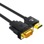 Biaze 6FT Hdmi To Vga Cable 1080P Video Converter Cord For Feet, Black. Fixed Price $10.11.