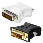 Xelsluthe 2PCS To Vga Adapter, Gold Plated Dvi-i 24+5 Pin Male White. Fixed Price $9.82.