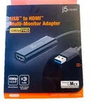 J5CREATE Usb Hdmi Adapter JUA258 1080P Multi Monitor Display Windows Mac New. Fixed Price $13.99.