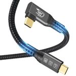 Chenlenic USB4 Cable, With Thunderbolt 4, 90DEGREE 40G 240W 2M, Black. Fixed Price $24.74.