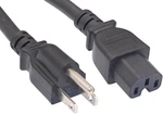 Cablelera North American Power Cord Nema 5-15P To IEC320 C15 3' ZWACPEAD-03. Fixed Price $14.99.