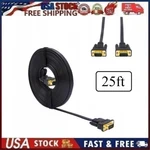 Dtech 25FT Ultra Thin Flat Type Computer Monitor Vga Cable Standard 15 Pin Mal. Fixed Price $17.95.