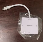 Amazonbasics Mini Displayport To Hdmi/dvi/vga Adapter White. Fixed Price $9.40.