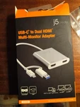 J5CREATE JCA365 Usb-c Dual Hdmi Multi-monitor Adapter. Fixed Price $25.00.