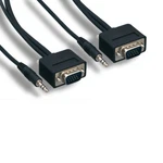 Kentek 15FT Slim Svga HD15/AUX 3.5MM 2IN1 Cord Video/audio Tv Pc Monitor Display. Fixed Price $18.52.