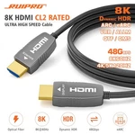 Ruipro Fiber Optic Hdmi 2.1 Cable CL2 48GBPS 8K60HZ 4K120HZ Dynamic Hdr 25FT. Fixed Price $47.77.