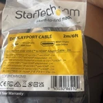 Startech Usb-c To Hdmi 4K 30HZ 6FT Cable Adapter CDP2HDMM2MB. Fixed Price $25.00.
