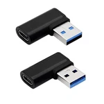 Cerrxian 90 Degree Usb To Adapter, Right Angle & Left Black. Fixed Price $13.80.