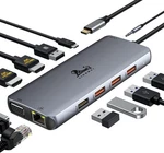 Lionwei 11 Usb Laptop Docking Station Dual Monitor, 4K Hdmi+vga, .... Fixed Price $25.00.