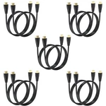 4K Hdmi Cables 6FT 10-PACK, 2.0 For Soundbar To Tv, Support 60H.... Fixed Price $37.63.