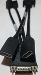 Hp DMS-59 To Dual Display Port Adapter Bizlink 635428-001. Fixed Price $22.04.