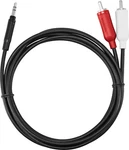Insignia- 6' Stereo 3.5MM-TO-RCA Audio Cable Black. Fixed Price $8.19.