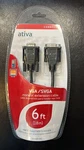 Ativa Vga/svga Monitor Cable 6 Feet Hdb 15 Male/. Fixed Price $15.99.