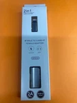 MY032 2-IN-1: Ip To 3.5MM + Female Adapter Silver. Fixed Price $11.95.