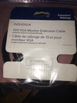 Insignia 3M (10 Ft.) Vga Extension Cable (NS-PV10509-C) Black. Fixed Price $22.00.