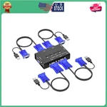 Vga Kvm Switch, Yinker Port Usb W/4 Cables & 3 Hubs. Fixed Price $35.33.