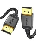 Silkland Long Displayport 2.1 Cable 25FT, Dp 54GBPS Feet, Grey. Fixed Price $92.90.