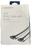 New Insignia NS-PV12531 Feet Vga Cable With Audio Black Color *free Ship!*. Fixed Price $11.99.