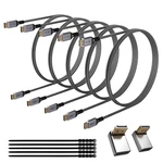 5-PACK Vesa Certified Displayport 1.4 Cables (4FT), 8K 60HZ 4K 144HZ High-speed. Fixed Price $34.99.