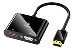 Biaze Hdmi Vga & Adapter 1080P Dual Output Video Converter W/audiousb Power. Fixed Price $10.99.