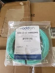 Addon 15M Lc (male) To Aqua OM3 Duplex Fiber Ofnr (riser-rated) Patch. Fixed Price $22.00.