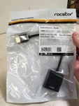 Rocstor Y10A187-B1 Hdmi Vga M/f 3.5MM Audio Cable Adapter Black. Fixed Price $15.00.