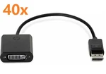 Lot Of (40) Hp Displayport Dvi Adapter 752660-001 753744-001. Fixed Price $59.99.