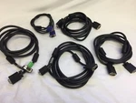 Lot 4PCS Nds Inc 35D0034 Rev. Monitor Cables Low Voltage Computer 15 Pin. Fixed Price $12.27.
