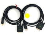 Uvooi Display Port Dvi Cable 6.6' Oal Lot Of 2. Fixed Price $10.00.
