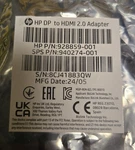Hp Displayport Dp To Hdmi 2.0 Adapter Sps Pn 940274-001 928859-001. Fixed Price $14.95.