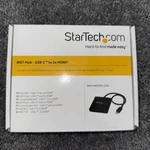 New Startech Hub Usb-c 2X Hdmi Multi-monitor Splitter, MSTCDP122HD. Fixed Price $29.99.